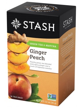 Stash Tea Ginger Peach Green Tea (6x18 Bag)