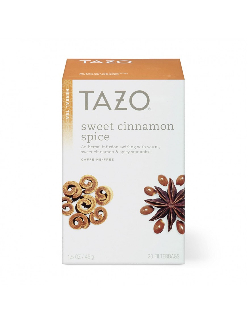 Tazo Tea Herbal Sweet Cinnamon Spice Tea (6x20 Bag)