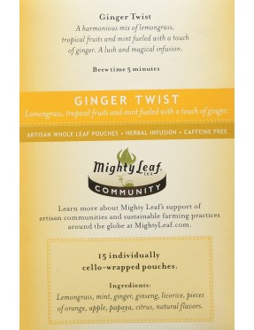 Mighty Leaf Tea Ginger Twist (6x15BAG)