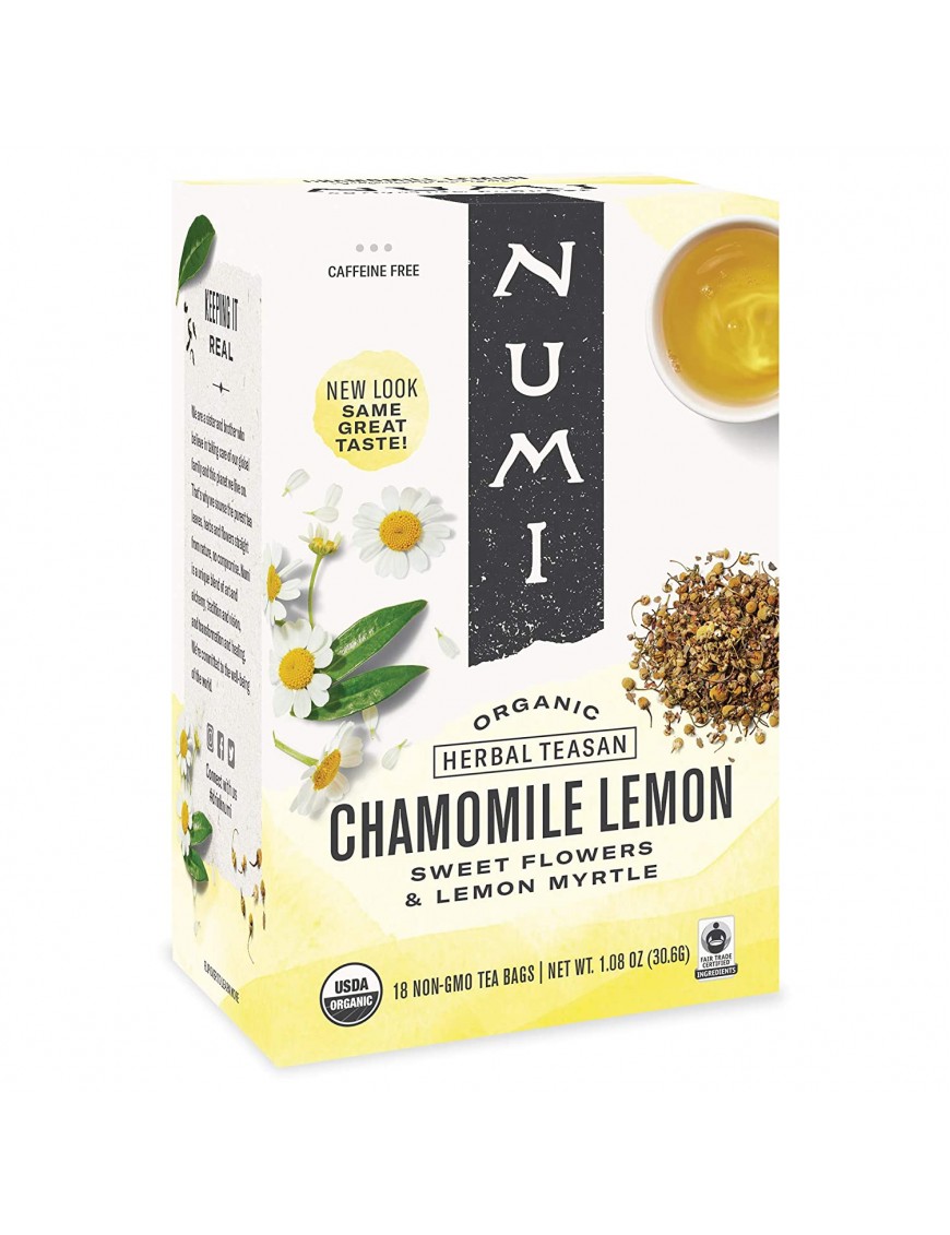 Numi Tea Chamomile Lemon Herbal Tea (6x18 Bag)