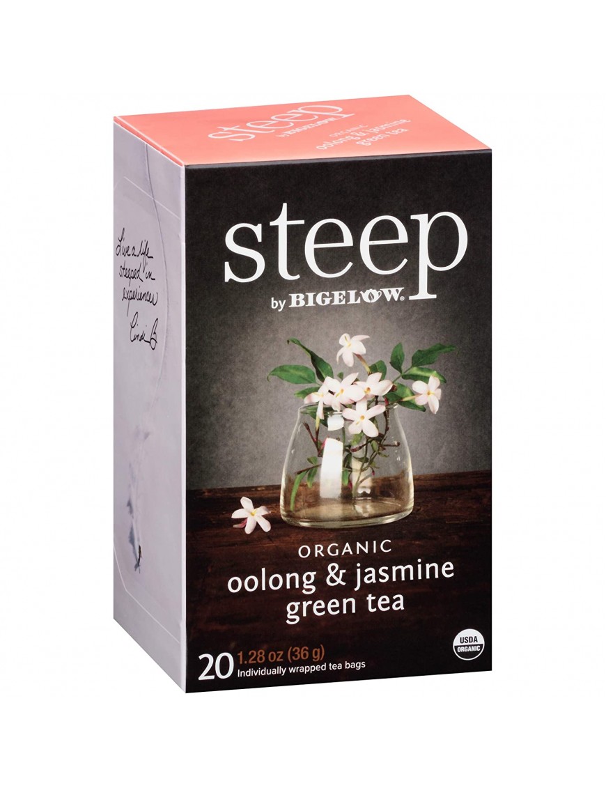 Bigelow Steep Organic Oolong & Jasmine Green Tea (6x20 BAG )