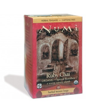 Numi Tea Ruby Chai Herbal Tea (6x18 Bag)