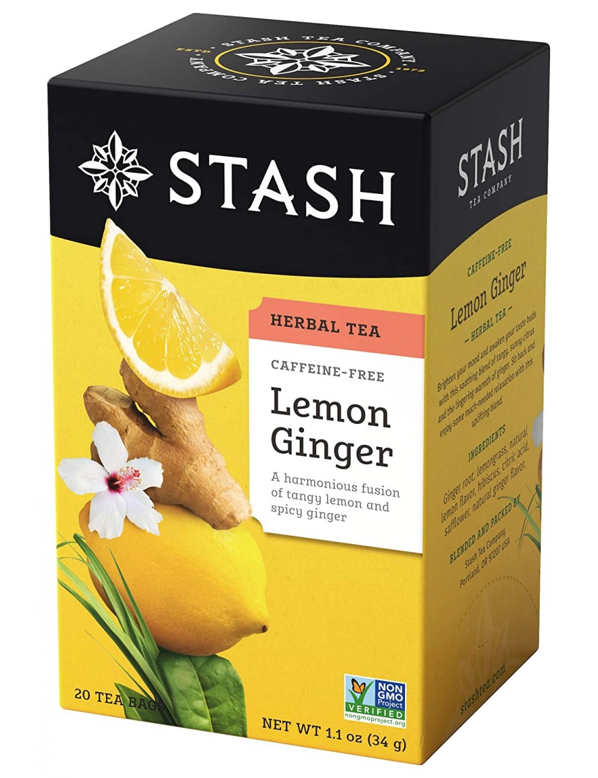 Stash Tea Lemon Ginger Tea (6x20 CT)