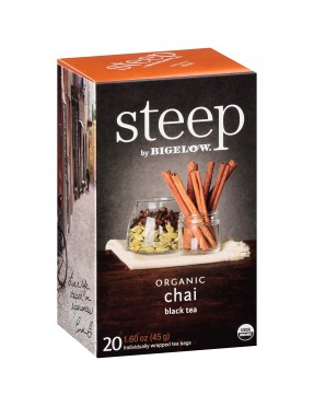 Bigelow Steep Organic Chai Black Tea (6x20 BAG )