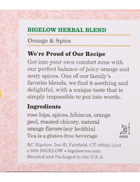 Bigelow Orange & Spice Herb Tea (6x20 Bag)