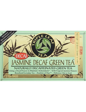 Triple Leaf Tea Jasmine Decaf Green Tea (6x20 Bag)