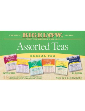 Bigelow 6 Assorted Herbal Teas (6x18 Bag )