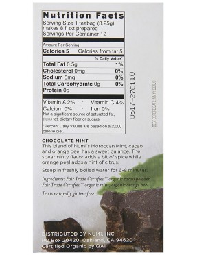 Numi Tea Chocolate Mint (6x12 BAG)