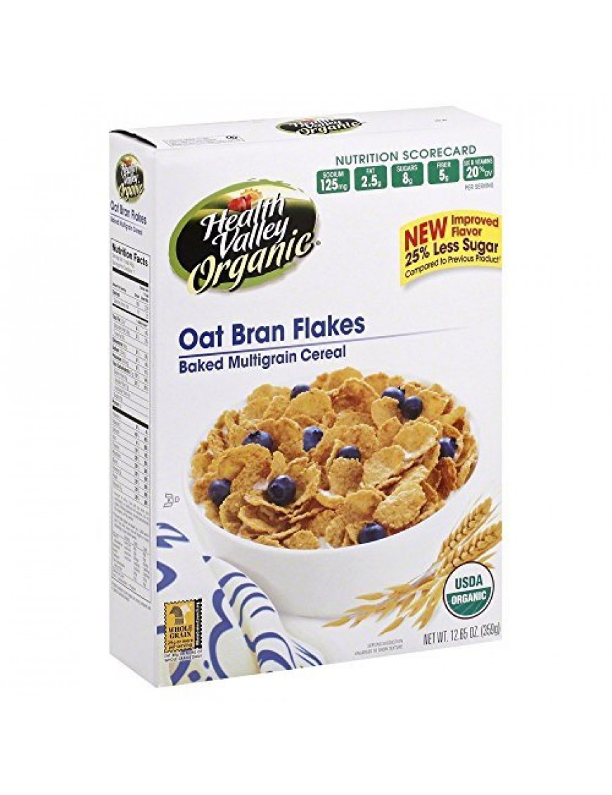 Health Valley Og2 Oat Bran Flakes (6x12.65Oz)