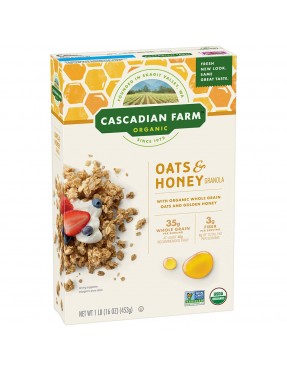 Cascadian Farm Oats & Honey Granola (6x16OZ )