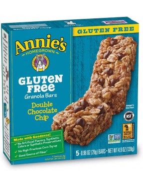 Annie's Chewy Gluten Free Granola Bars Double Chocolate Chip (12x5 PK )