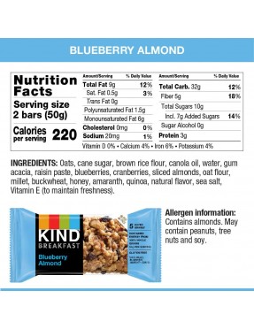 Kind Breakfast Bar Blueberry Almond (8x4 PACK)