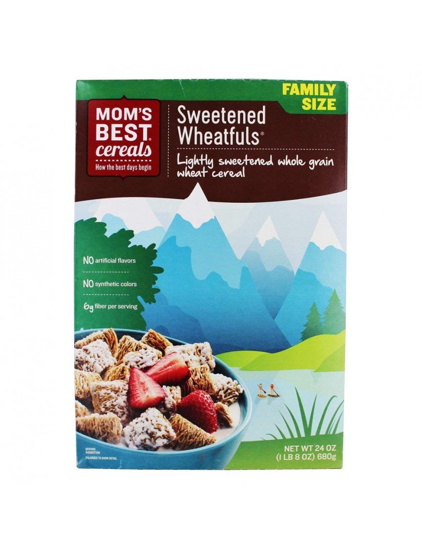 Mom's Best Cereal Sweetened Wheat Fuls Cereal (12x24 Oz)