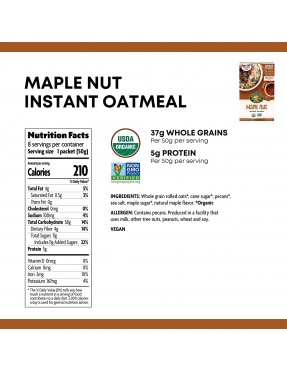 Nature's Path Maple Nut Oatmeal Pouch (6x8x1.75Oz)