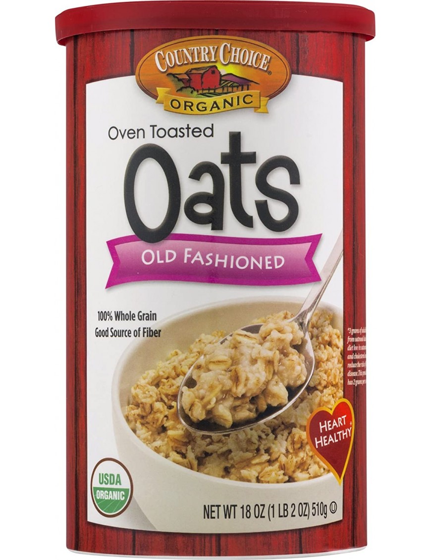 Country Choice Organic Oven Toasted Old Fashioned Oats (6x18 OZ)