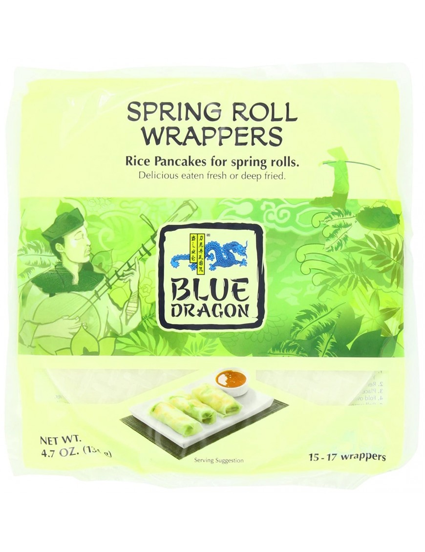 Blue Dragon Vietnamese Spring Roll Wrappers (12x4.7Oz)