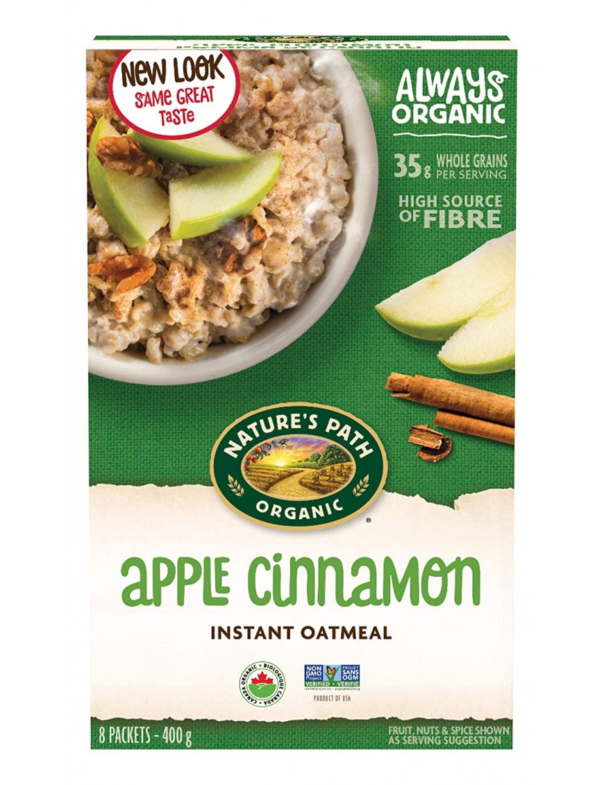 Nature's Path Apple Cinnamon Oatmeal Pouch (6x8x1.75Oz)