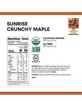 Nature's Path Organic Crunchy Maple Sunrise (12x10.6Oz)