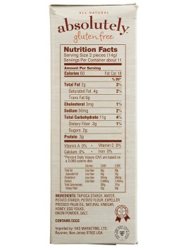 Absolutely Gluten Free Flatbread Toasted Onion (12x5.29Oz)