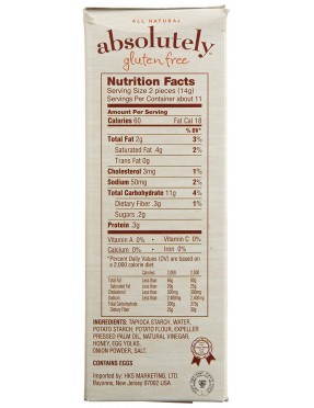 Absolutely Gluten Free Flatbread Toasted Onion (12x5.29Oz)