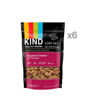 Kind Healthy Grains Raspberry Clusters with Chia Seeds (6x11 OZ)