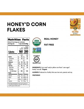 Nature's Path Honey'd Corn Flake Cereal (12x10.6 Oz)