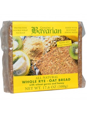 Bavarian Breads, Whole Rye-Oat Bread (6x17.6Oz)