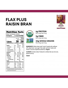 Nature's Path Flax Plus Raisin Bran Cereal (12x14 Oz)