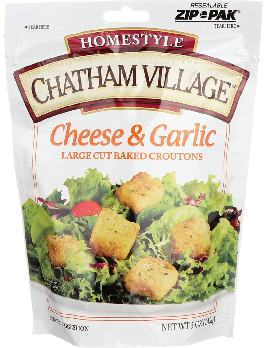 Chatham Village Cheese & Garlic Croutons (12x5 Oz)