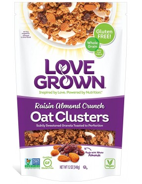 Love Grown Foods Raisin Almond Crunch Granola (6x12OZ )