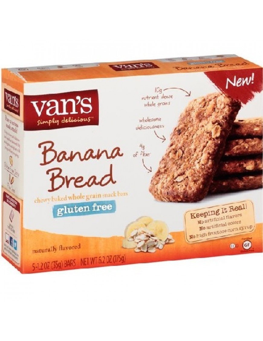 Van's Snack Bars Banana Bread (6x5 PACK)