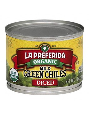 La Preferida Diced Green Mild Chiles (12x4 OZ)