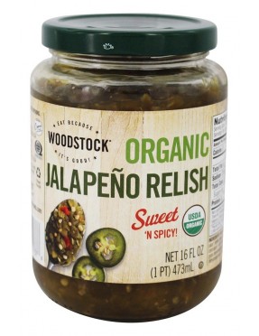 Woodstock Organic Relish Jalapeno (6x16 OZ)