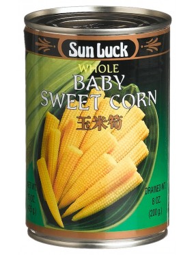 Sun Luck Baby Corn Whole (6x15OZ )