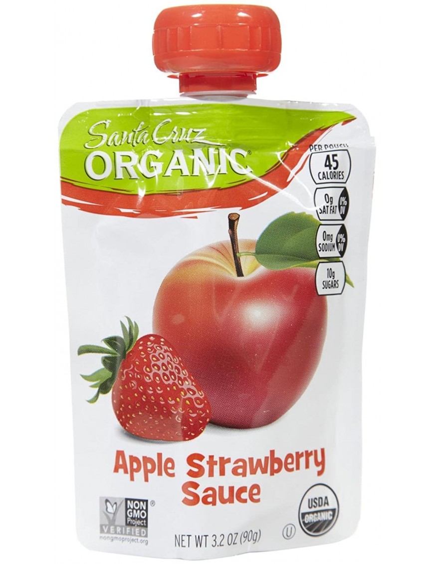 Santa Cruz Organic Apple Strawberry Sauce (6X4 Ct)