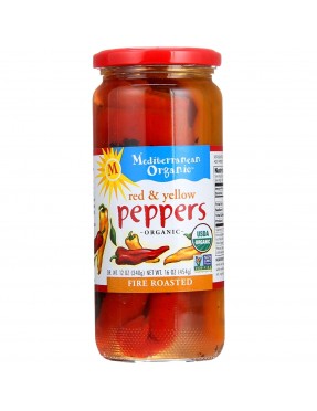 Mediterranean Organics Red Yellow Roasted Peppers (12x16 Oz)