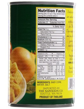 Napoleon Cut Baby Corn (12x15Oz)