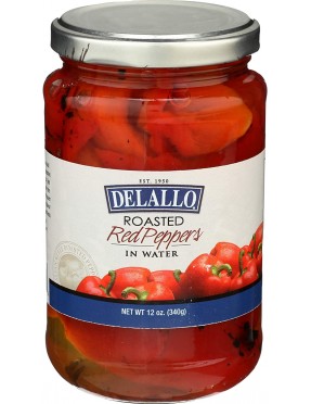 De Lallo Roasted Red Peppers In Water (12x12Oz)