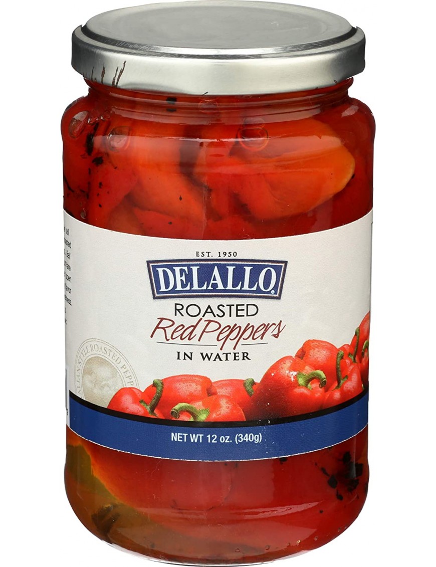 De Lallo Roasted Red Peppers In Water (12x12Oz)