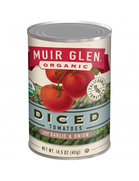 Muir Glen Diced Garlic & Onion Tomato (12x14.5 Oz)