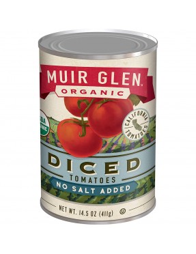 Muir Glen Diced Tomato No Salt (12x14.5 Oz)