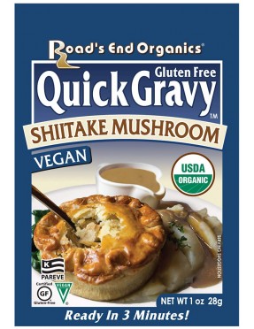 Road's End Organics Gluten Free Shiitake Mushroom Gravy Mix, 1 Ounce Pouch (Pack of 12)