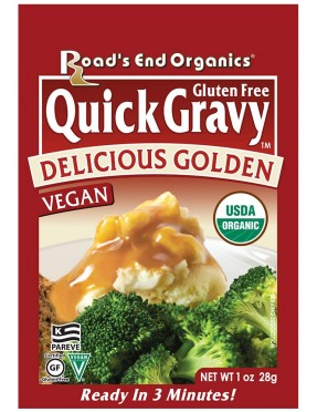 Road's End Organics Gluten Free Golden Gravy Mix, 1 Ounce Pouch (Pack of 12)