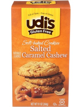 Udi's Gluten Free Seaslt Caramel Cshw Cookie (6x9.17OZ )