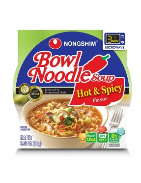 Nong Shim Bowl Noodles Hot (12x3.03OZ )