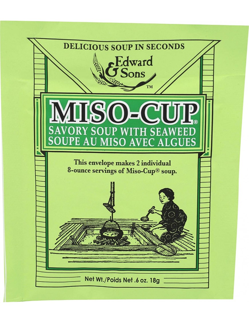 Edward & Sons Miso Cup Seaweed (24x0.7OZ )